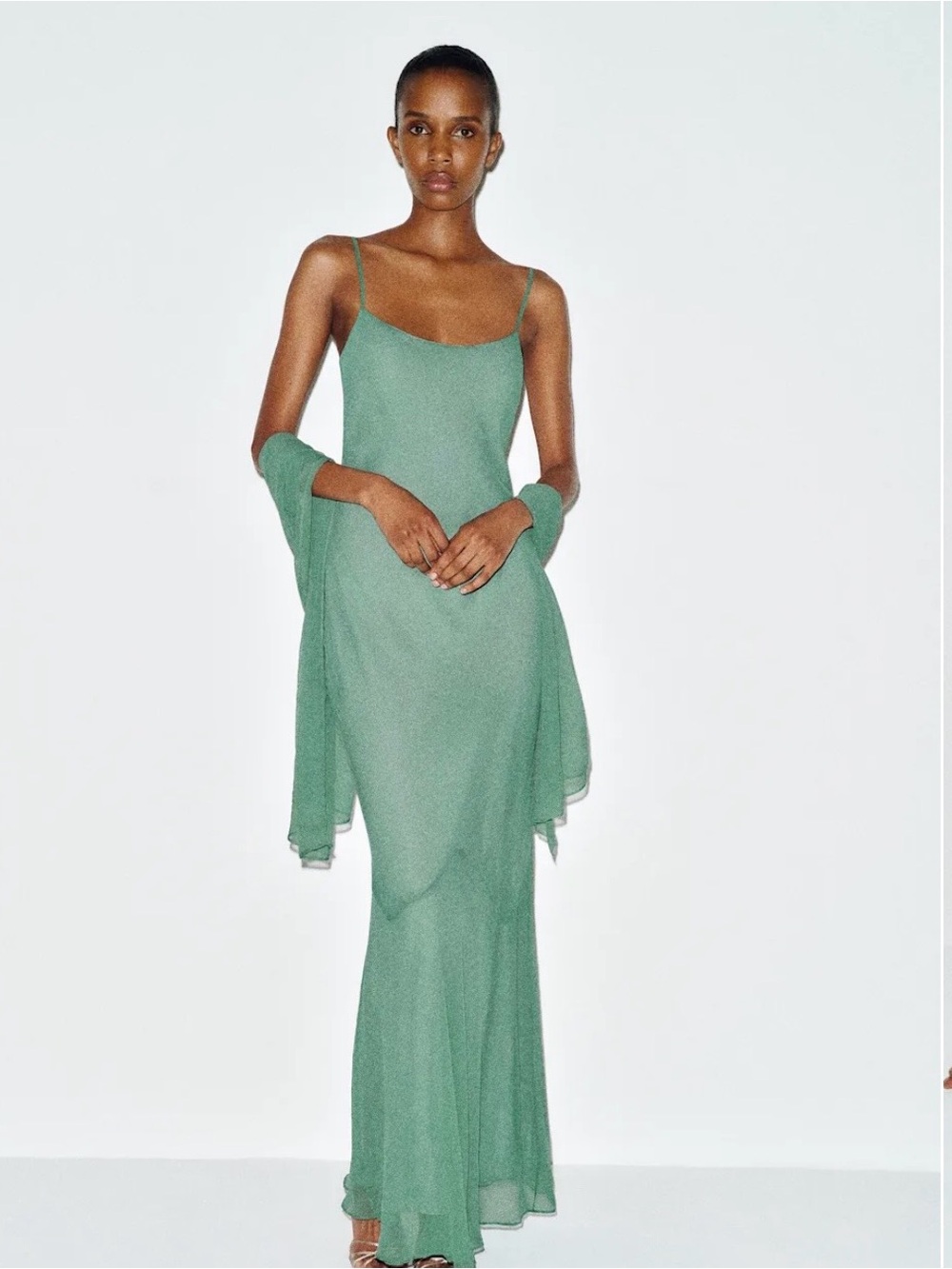 Reformation Rida Silk Chiffon Dress